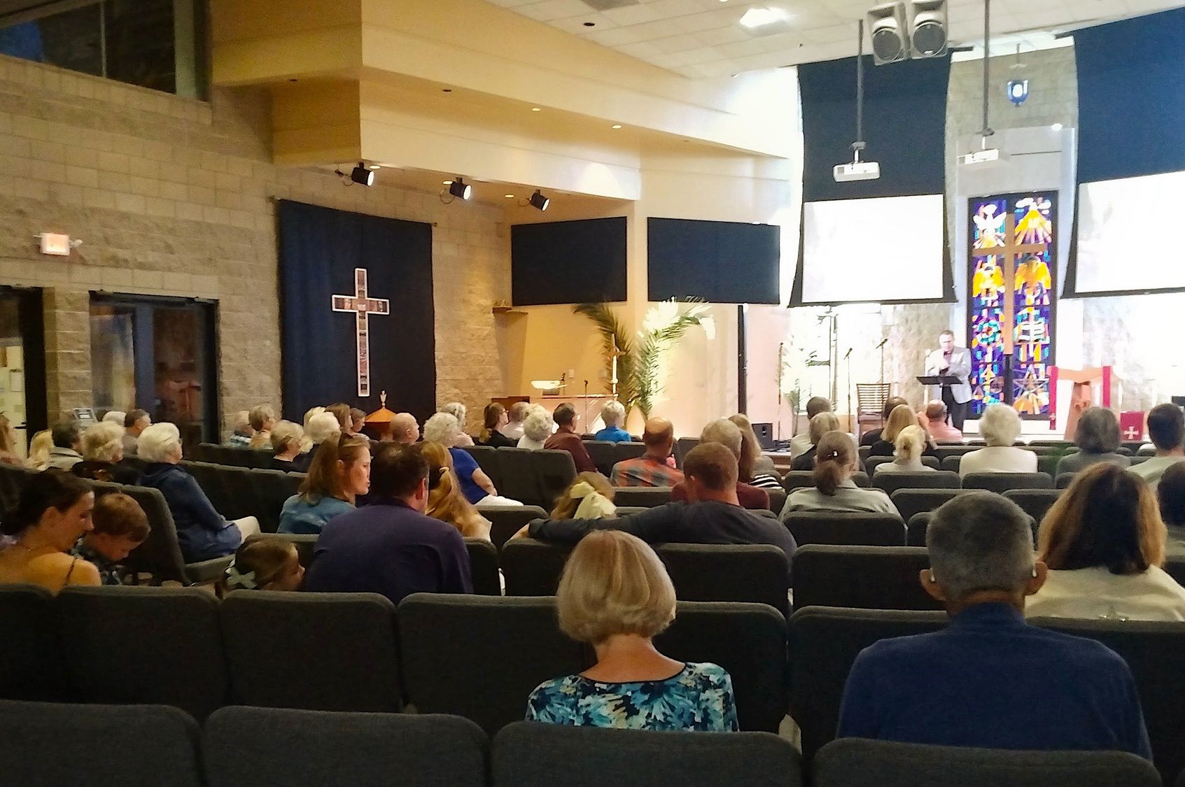 The St. Mark family gathered for Sunday worship